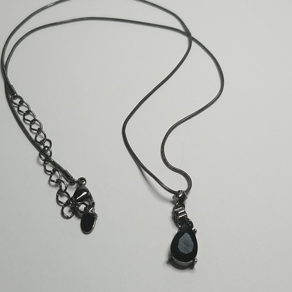 Monet 18 inch black necklace